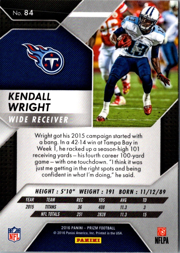 2016 Panini Prizm Kendall Wright