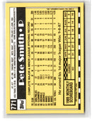 1990 Topps Tiffany Pete Smith