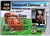 1992 Topps Stadium Club Football Dermontti Dawson #165
