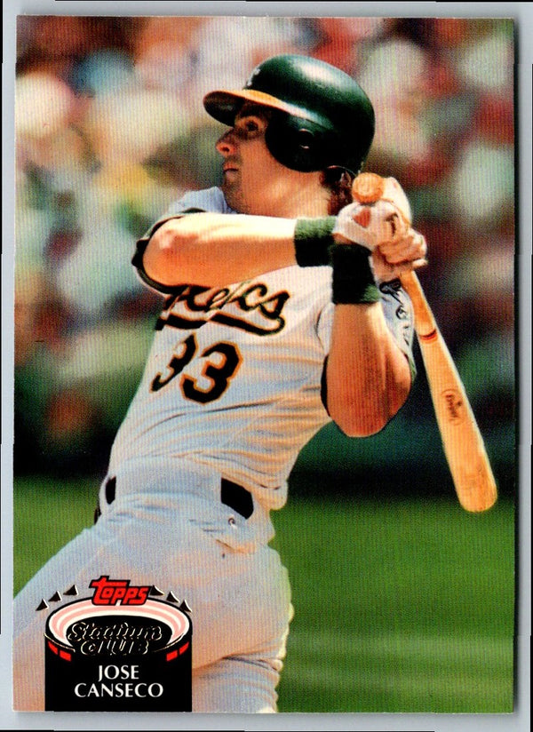 1992 Stadium Club Jose Canseco #370