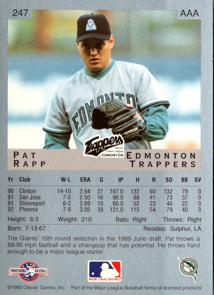 1993 Classic Best Pat Rapp