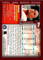 2000 Topps Season Opener Derrick Alexander #123