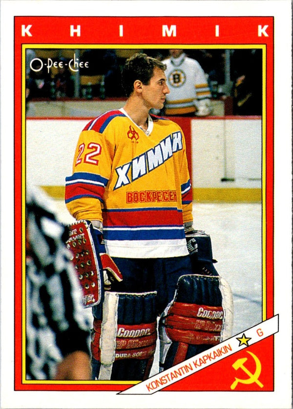 1991 O-Pee-Chee Central Red Army Konstantin Kapkaikin #51R
