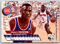 1993 Ultra Lindsey Hunter #244 Rookie