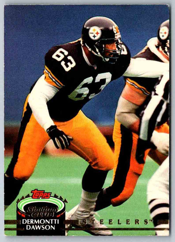 1992 Topps Stadium Club Football Dermontti Dawson #165