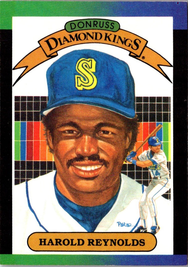 1989 Donruss Diamond Kings Harold Reynolds #21
