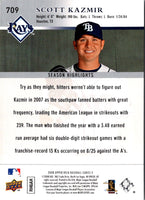 2008 Upper Deck Scott Kazmir #709
