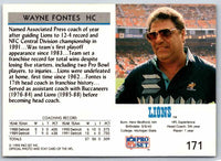 1992 Proset Wayne Fontes #171