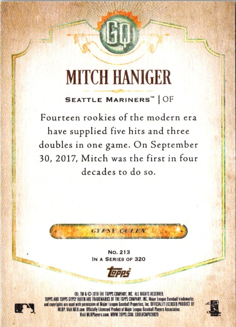 2018 Topps Gypsy Queen Mitch Haniger