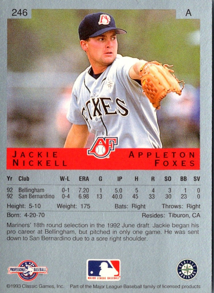 1993 Classic Best Jackie Nickell