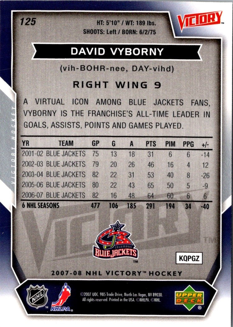 2007 Upper Deck Victory David Vyborny