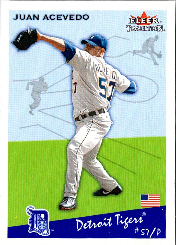 2002 Fleer Tradition Update Juan Acevedo #U113