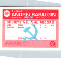 1991 O-Pee-Chee Central Red Army Andrei Basalgin #49R