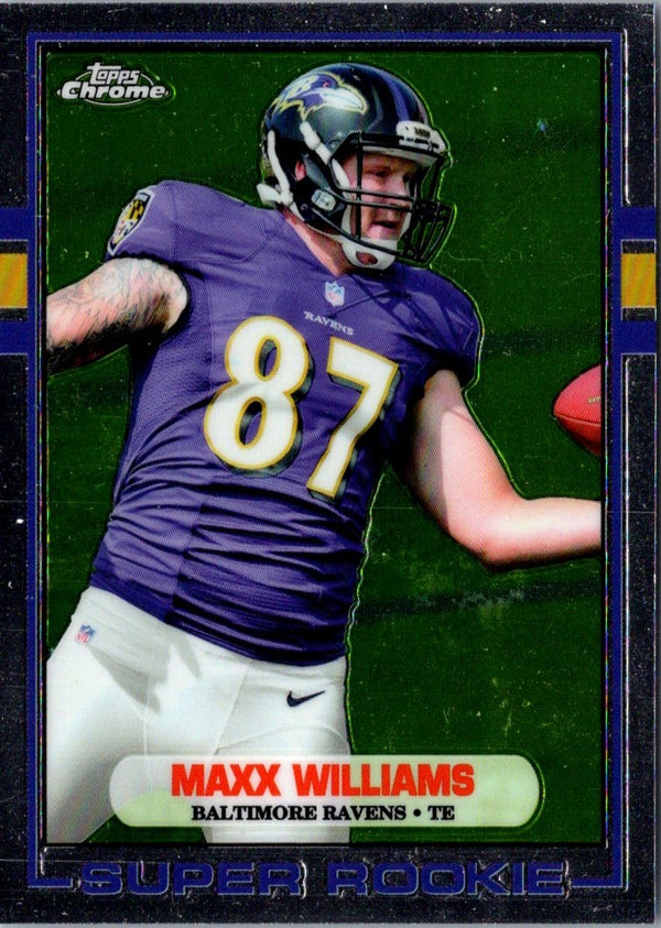 2015 Topps Chrome 1989 Super Rookies Maxx Williams #89-MW Rookie