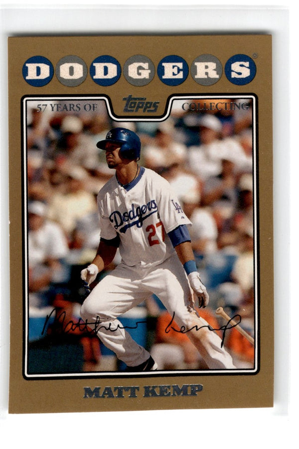 2008 Topps Gold Matt Kemp #372 0067/2008