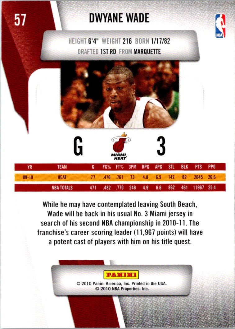 2010 Panini Prestige Dwyane Wade