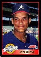1991 Score Dave Justice #880