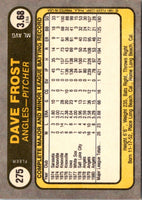 1981 Fleer Dave Frost #275