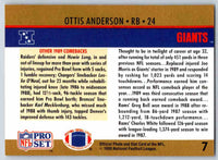 1990 Pro Set Ottis Anderson #7