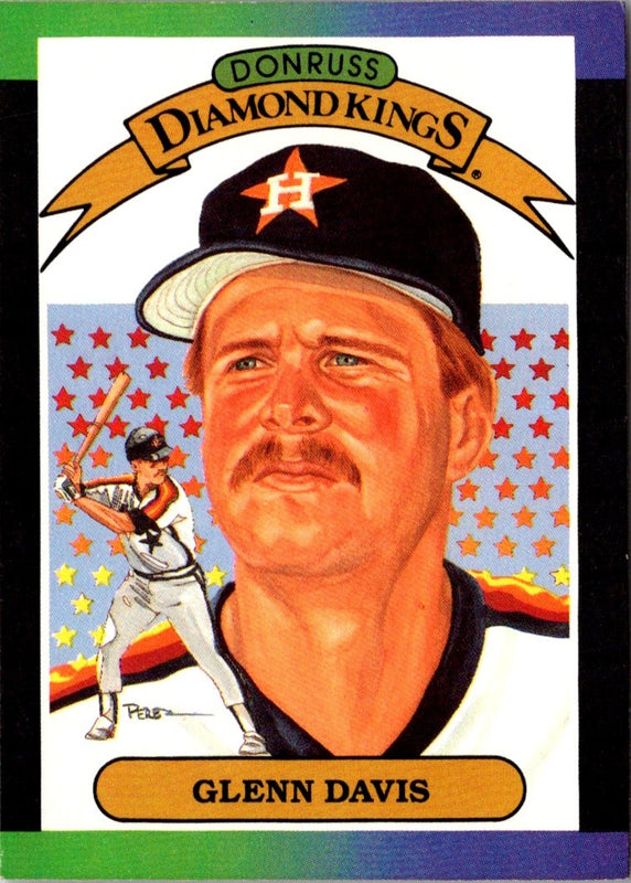 1989 Donruss Diamond Kings Glenn Davis #25