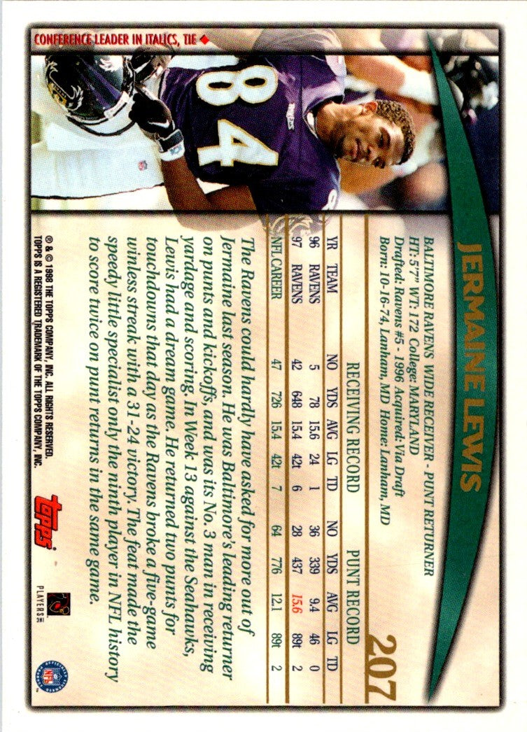 1998 Topps Jermaine Lewis