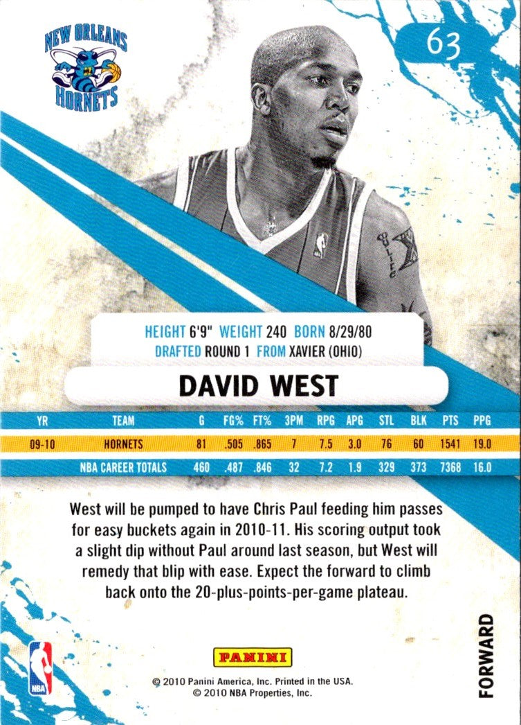 2010 Panini Rookies & Stars David West