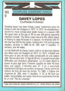 1986 Donruss Diamond Kings Davey Lopes