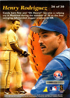 1997 Pinnacle Mint Bronze Henry Rodriguez #26