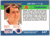 1992 Proset Andy Heck #647