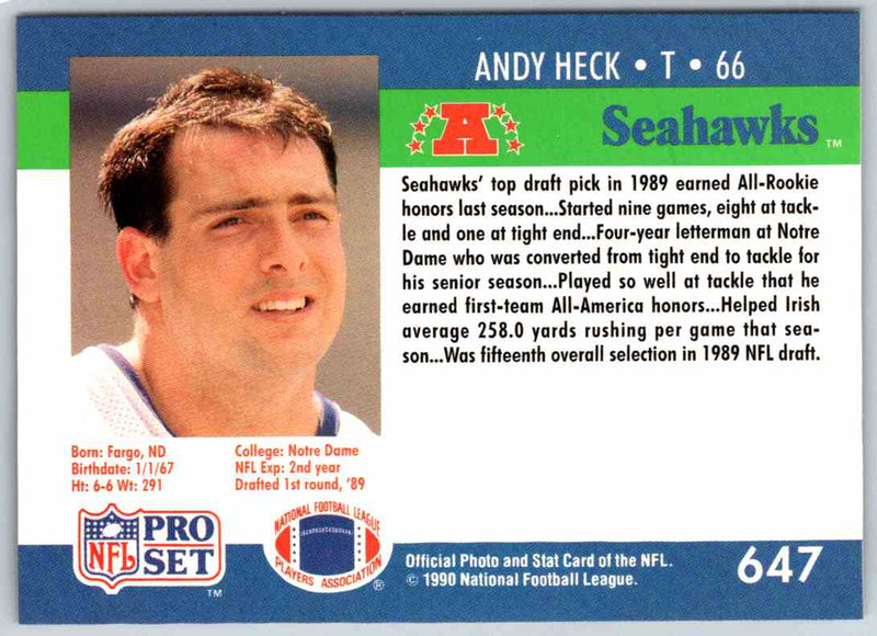 1992 Proset Andy Heck