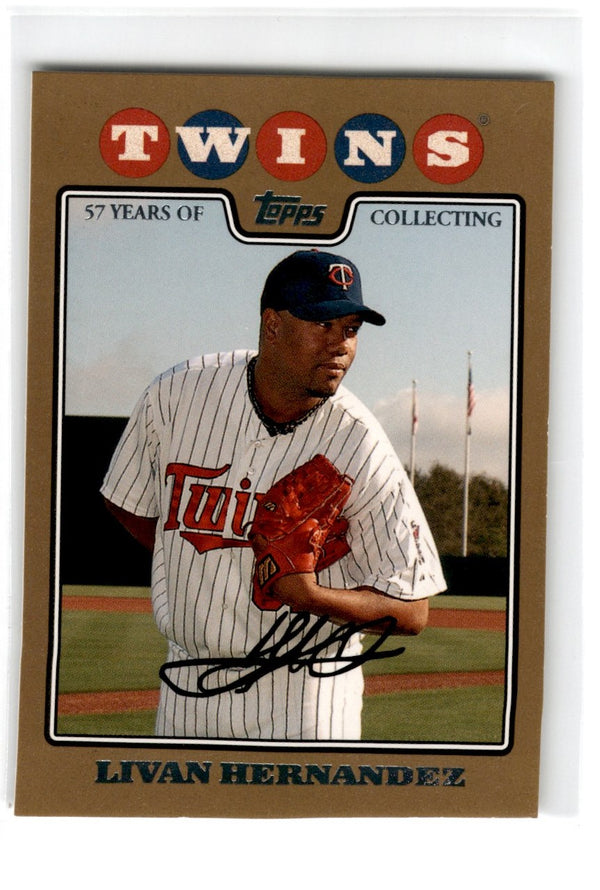 2008 Topps Gold Livan Hernandez #337 0029/2008