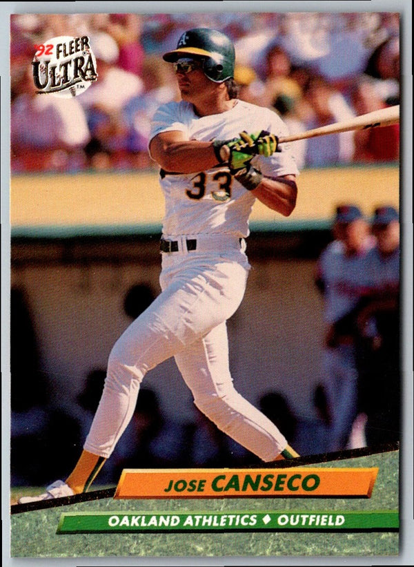 1992 Ultra Jose Canseco #110