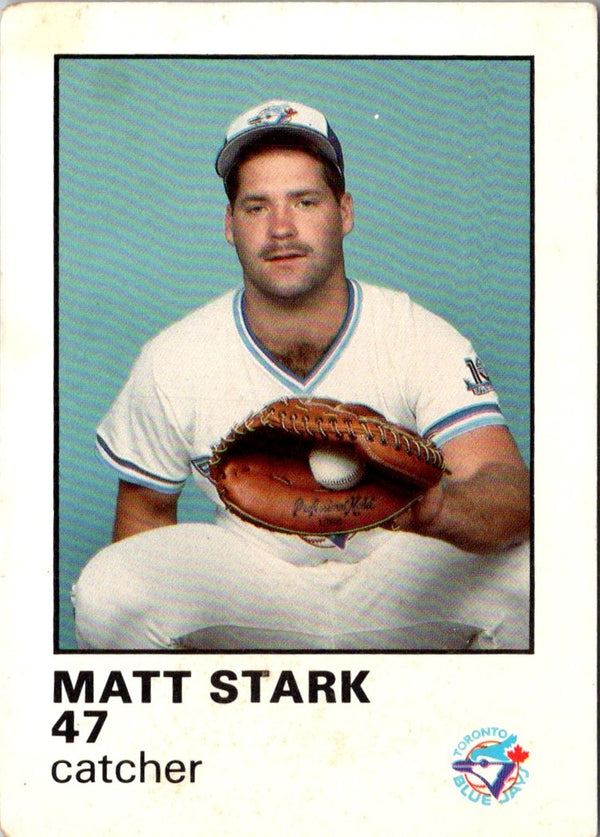 1987 Toronto Blue Jays Fire Safety Matt Stark #NNO