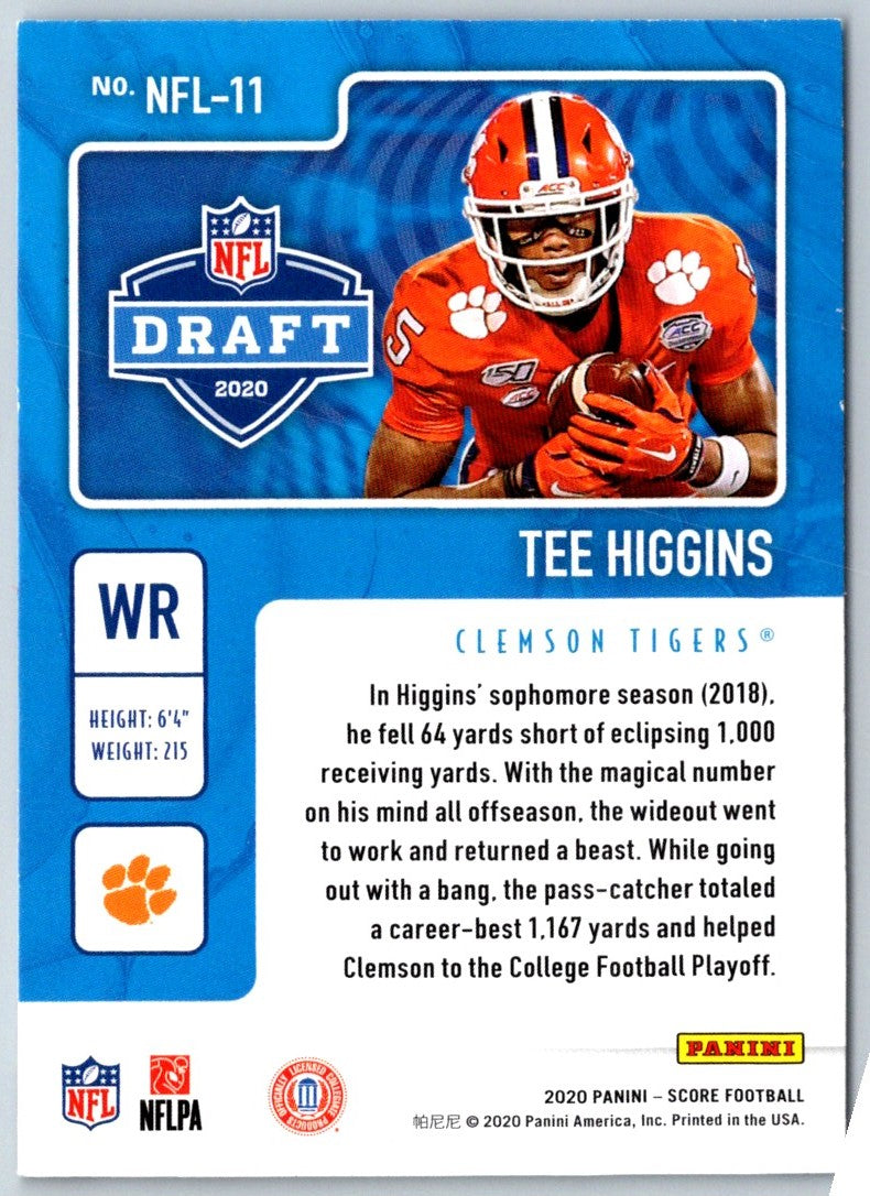 2020 Panini Chronicles Score Update Rookies Tee Higgins