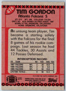 1990 Topps Tim Gordon