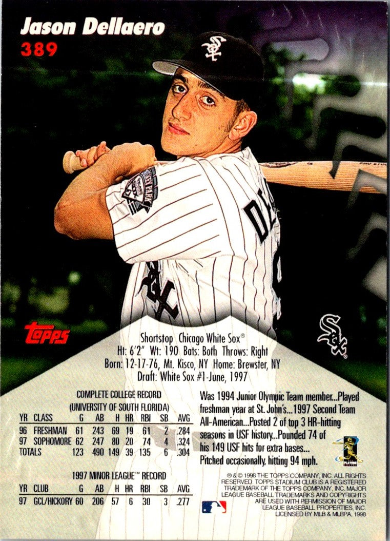 1998 Stadium Club Jason Dellaero