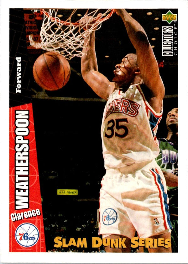 1996 Upper Deck Slam Dunk Series Clarence Weatherspoon #25