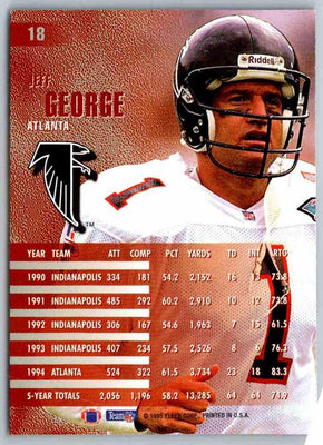 1995 Fleer Jeff George #18