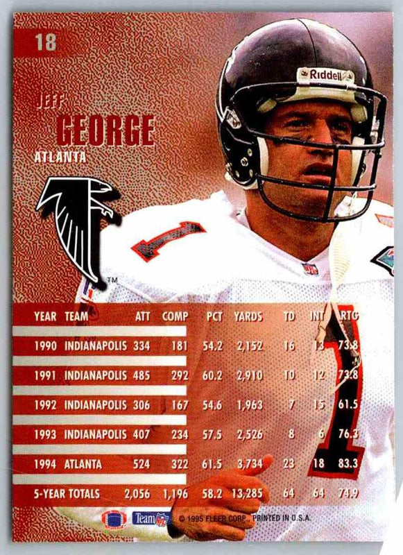 1995 Fleer Jeff George #18