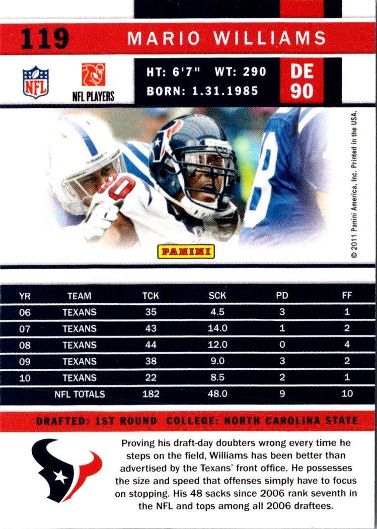 2011 Score Mario Williams