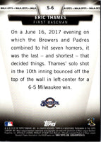 2018 Topps Salute Series 2 Eric Thames #S-6