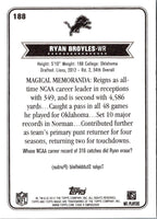 2012 Topps Magic Ryan Broyles #188 Rookie