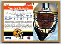 1991 Score Vaughan Johnson #382