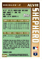 1996 Topps Alvie Shepherd #234 Rookie