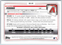 2020 Bowman Geraldo Perdomo #BD-89