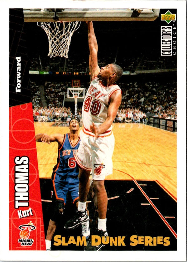 1996 Upper Deck Slam Dunk Series Kurt Thomas #19