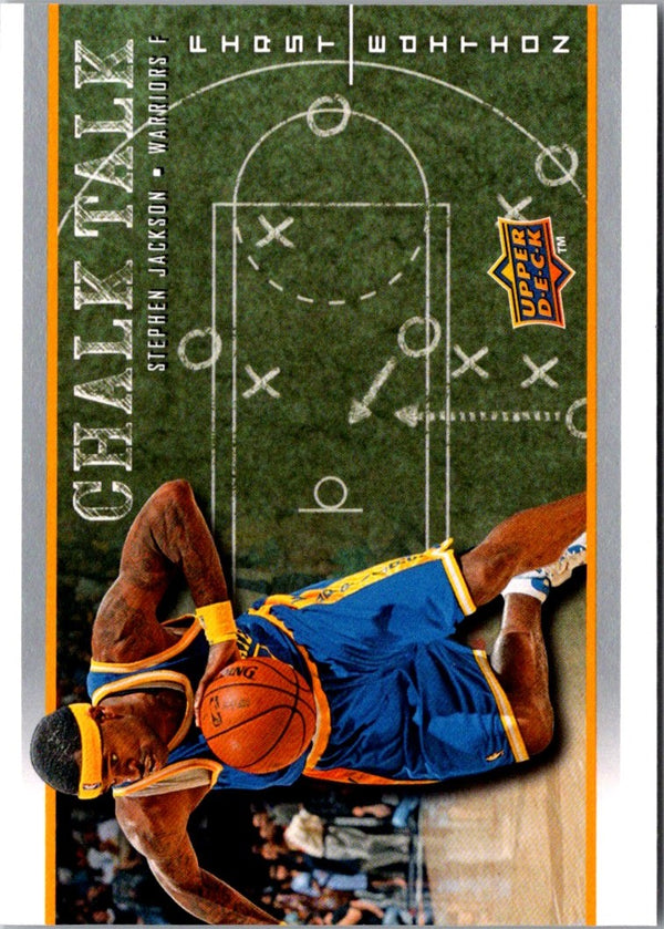 2008 Upper Deck First Edition Chalk Talk Stephen Jackson #CT-9