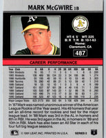 1991 Leaf Mark McGwire #487