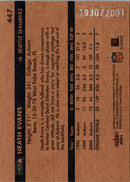 2001 Fleer Tradition Glossy Heath Evans