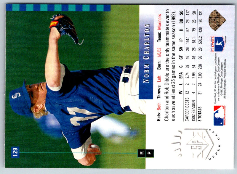 1993 SP Norm Charlton